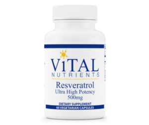 Bottle of Vital Nutrients Resveratrol